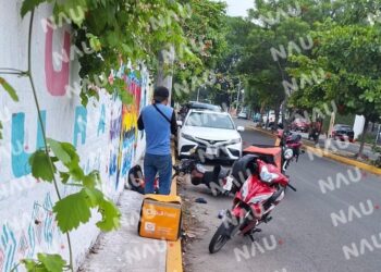 Motociclista lesionado tras ser embestido por vehículo que se dio a la fuga en Tapachula