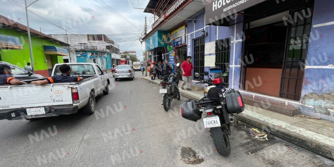 Asalto en el centro de Tapachula deja a extranjero herido con arma blanca