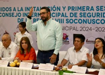 Julio Gamboa participa en la Sesión Ordinaria del Consejo Intermunicipal de Seguridad Pública de la Región VIII Soconusco