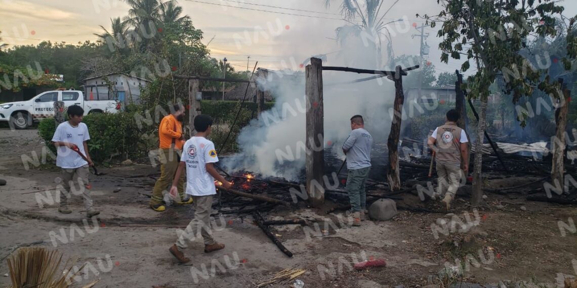 Temor en comunidad costera de Tapachula tras incendio provocado por hombre con problemas mentales