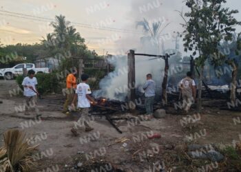 Temor en comunidad costera de Tapachula tras incendio provocado por hombre con problemas mentales