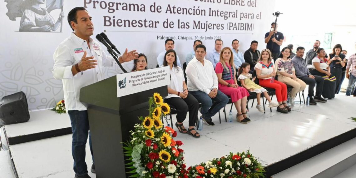 Eduardo Ramírez inaugura Centro LIBRE para fortalecer el bienestar de las mujeres en Palenque