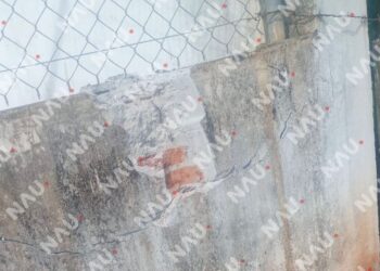 Camión de volteo daña escuela rural en Suchiate y huye del lugar