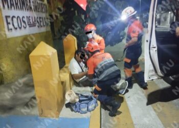 Hombre resulta lesionado en la vía pública; presentaba heridas en la cabeza y posible estado etílico