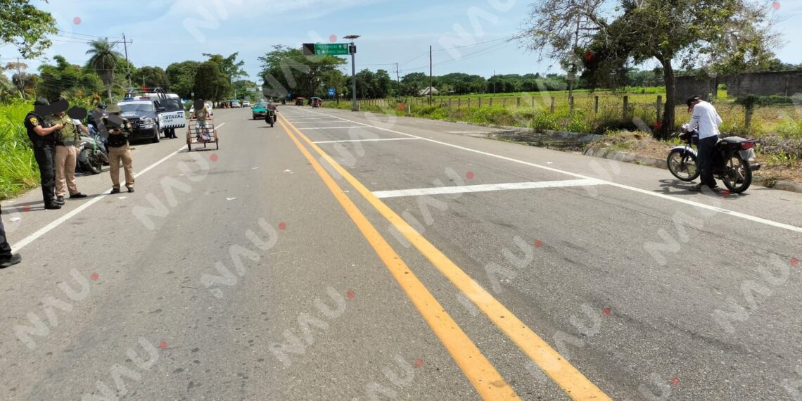 Bloquean carretera Tapachula – Puerto Madero tras accidente que deja grave a una menor