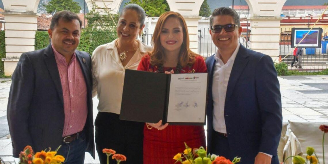 Firman convenio de colaboración AALMAC, San Cristóbal y BBVA para impulsar promoción turística de Pueblos Mágicos