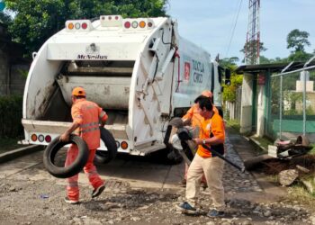 Más de 70 toneladas de cacharros se recolectaron en Tuxtla Chico como parte de la Jornada Intermunicipal de Descacharrización