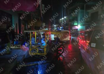 Vuelca mototriciclo en pleno centro de Tapachula; mujer y tres menores sufren crisis nerviosa