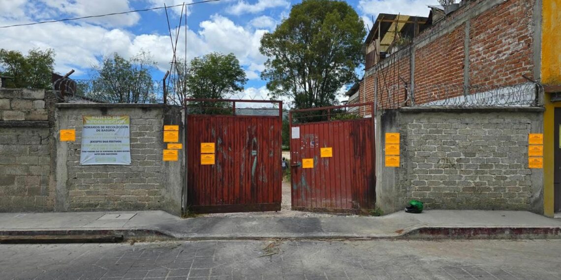 Clausura Dirección de Planeación y Desarrollo Urbano actividades de lotificación en San Cristóbal