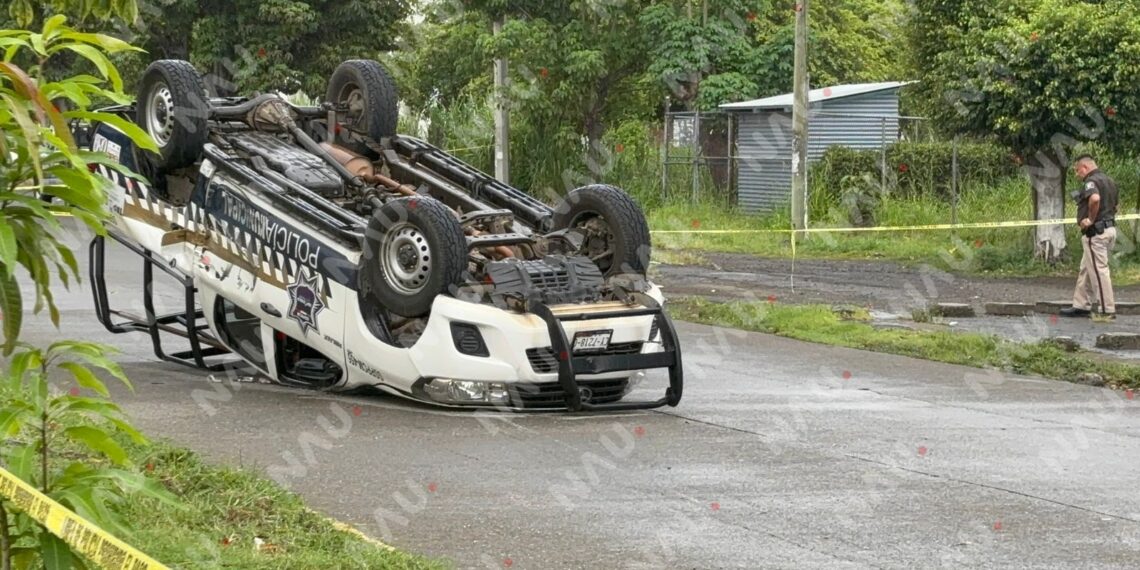 Un accidente en colonia Solidaridad 2000: dos policías lesionados