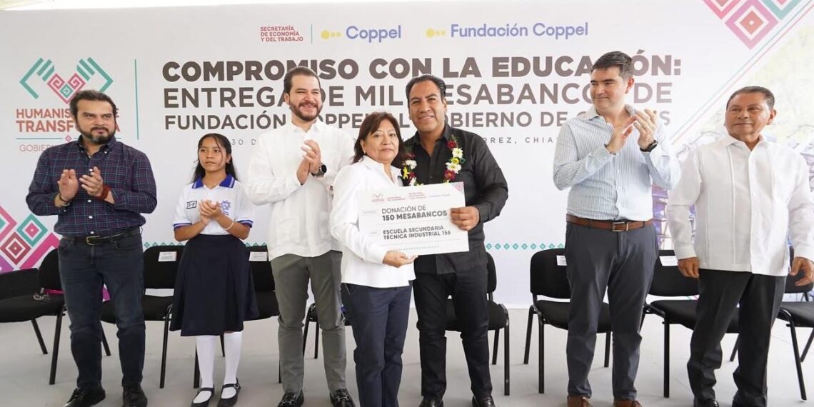 Con apoyo de Fundación Coppel, Eduardo Ramírez impulsa espacios dignos para estudiantes