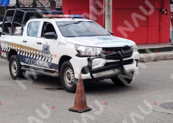 Choque entre patrulla y camioneta particular deja un lesionado en Tapachula