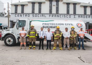 Suchiate fortalece su cuerpo de Protección Civil con la llegada de una nueva pipa municipal