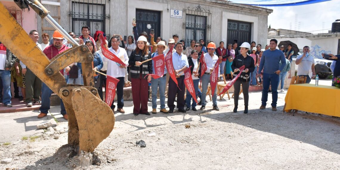 Encabeza Fabiola Ricci arranque de obra integral de drenaje y pavimentación en la colonia Erasto Urbina