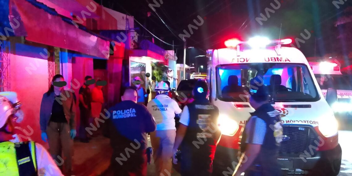 Joven sufre quemaduras tras explosión de tanque de gas en la colonia Villa Las Flores