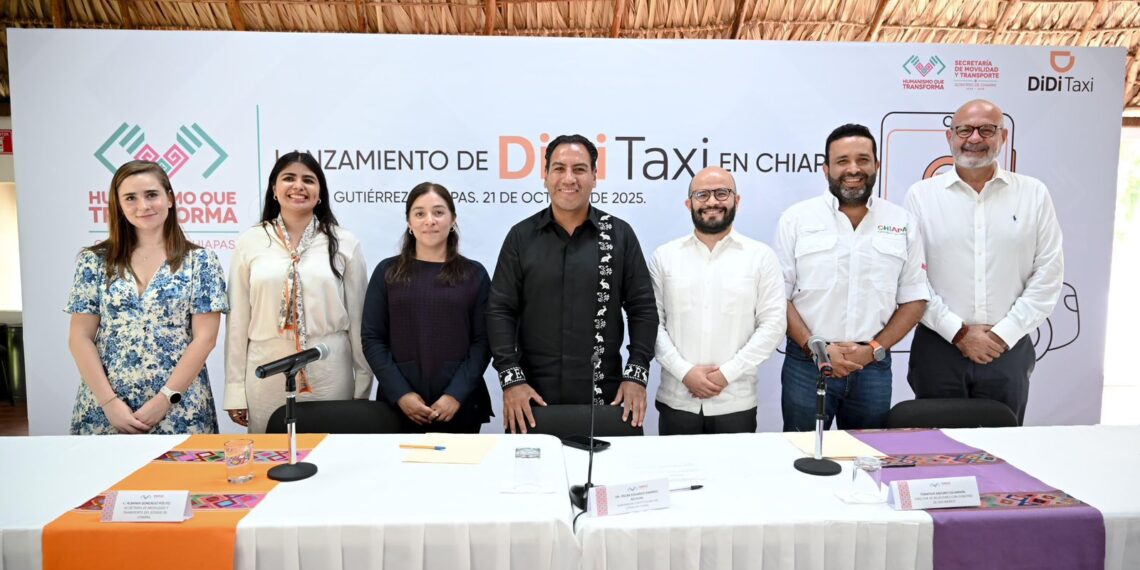 DiDi y el Gobierno de Chiapas lanzan DiDi Taxi para fortalecer al gremio taxista y promover una movilidad más moderna e incluyente