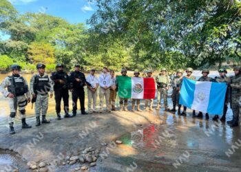 Participan fuerzas de México y Guatemala en operativo binacional de seguridad en Suchiate