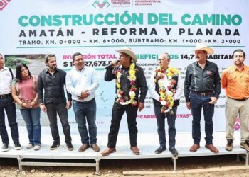 Eduardo Ramírez impulsa obras y acciones para el bienestar de las familias de Amatán e Ixhuatán