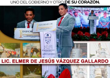 Elmer Vázquez Gallardo marca un precedente histórico al rendir dos informes en un mismo día