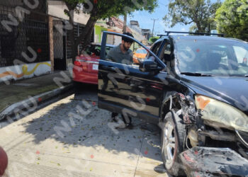 Choque por mal estado de salud deja solo daños materiales en Tapachula
