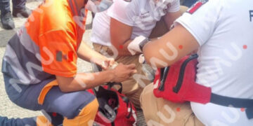 Adulto mayor se desmaya en plena vía pública en Tapachula