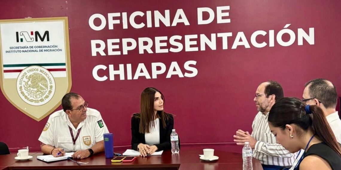 Fortalecen cooperación migratoria entre Consulado Guatemalteco e INM en Chiapas.