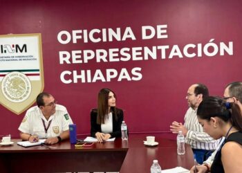 Fortalecen cooperación migratoria entre Consulado Guatemalteco e INM en Chiapas.