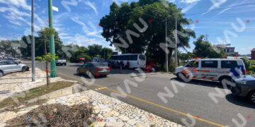 Accidente vehicular en la entrada a Framboyanes deja un lesionado leve