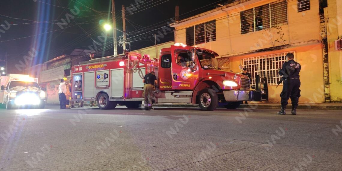 Controlan conato de incendio en vivienda del centro de Tapachula