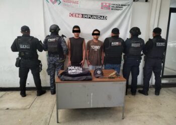 DETIENE POLICÍA MUNICIPAL DE TAPACHULA A DOS HERMANOS DEDICADOS AL ROBO A CASA HABITACIÓN