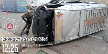 Atiende Protección Civil accidente en la autopista San Cristóbal–Tuxtla Gutiérrez, no se reporta personas sin vida