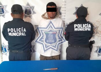Rápida acción de la Policía Municipal permite detener a presunto agresor en el Barrio de Mexicanos
