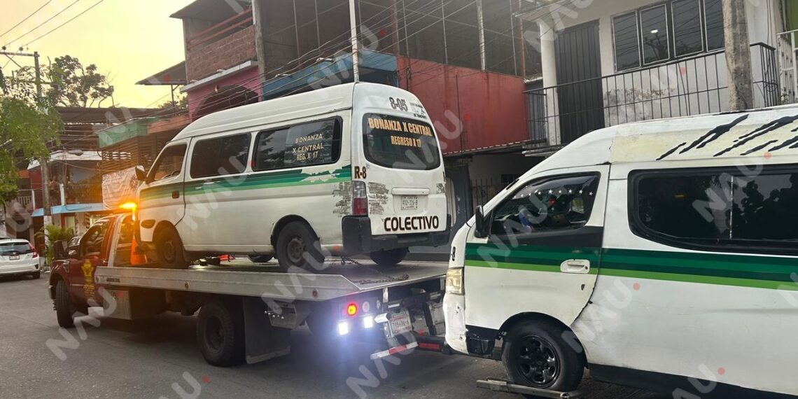Aseguran Unidades de Transporte Público en Tapachula por Incumplir con Normas