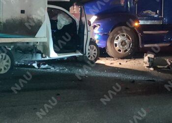 Choque múltiple en el Libramiento Sur-Oriente deja tres lesionados y severos daños materiales