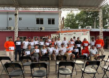 En Tapachula se fortalece la capacitación de bomberos del Soconusco