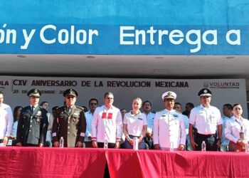 INM participa en el desfile por el 115 Aniversario de la Revolución Mexicana en Tapachula