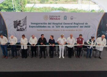 Claudia Sheinbaum, junto a Eduardo Ramírez, inaugura Hospital “XIV de septiembre” del IMSS