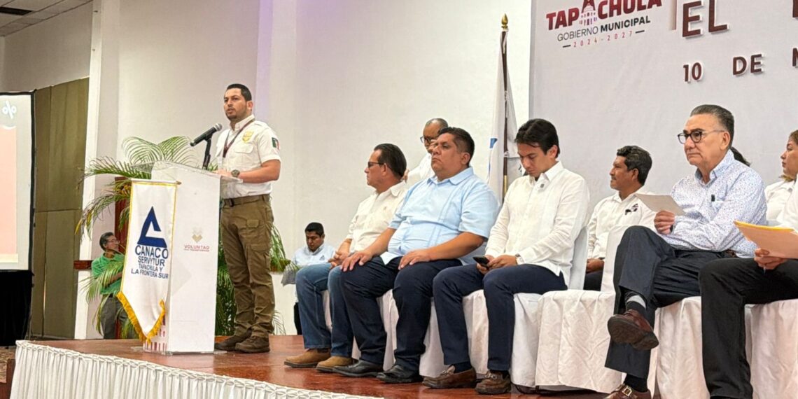 Celebran en Tapachula el 15° aniversario del “Buen Fin” y el 114° aniversario de la Cámara Nacional de Comercio; Autoridades, empresarios y representantes consulares destacaron la importancia económica y transfronteriza del programa.
