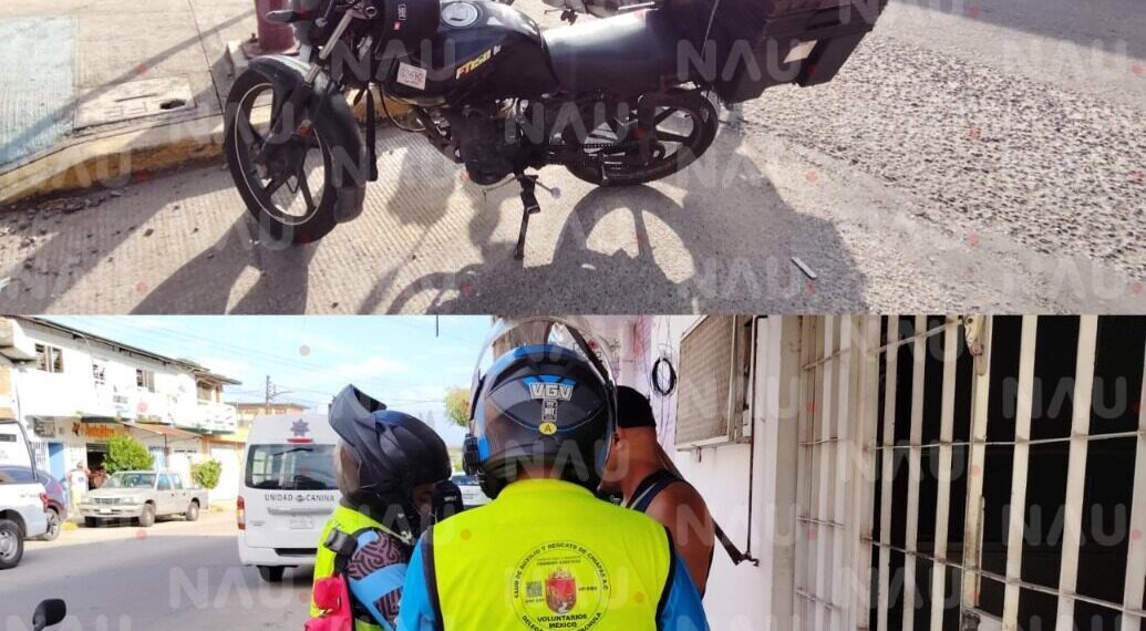 Motociclista cubano resulta lesionado tras ser impactado por un vehículo en Tapachula; conductora huyó del lugar