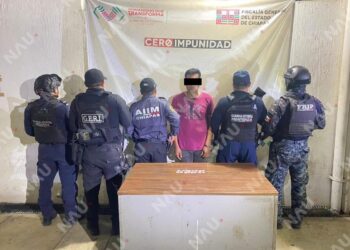 Detienen a salvadoreño con presuntos narcóticos y acusado de robo violento en Tapachula