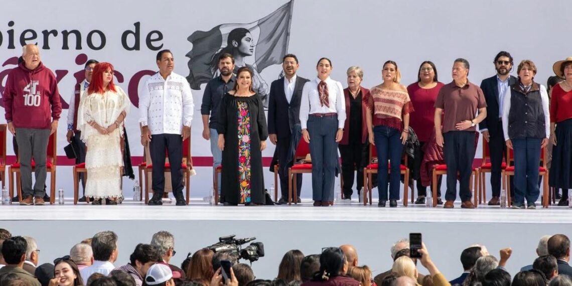 Acompaña Eduardo Ramírez a Claudia Sheinbaum en la celebración por los 7 años de la llegada de la Cuarta Transformación