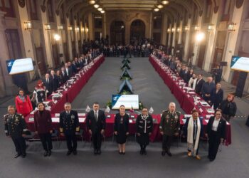 Eduardo Ramírez asiste a Sesión del Consejo Nacional de Seguridad, encabezada por Claudia Sheinbaum