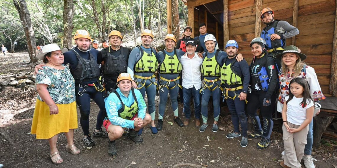 En Tzimol, Eduardo Ramírez inaugura Centro LIBRE y arranca trabajos para proteger Las Tres Tzimoleras