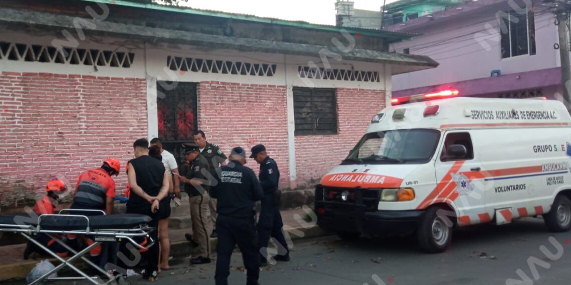 Accidente en motocicleta deja dos mujeres lesionadas en el sur de Tapachula