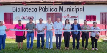 YAMIL MELGAR INAUGURA BIBLIOTECA PÚBLICA EN EJIDO 20 DE NOVIEMBRE DE TAPACHULA