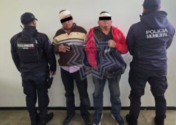 Policía Municipal detiene a dos presuntos responsables de robo en San Cristóbal