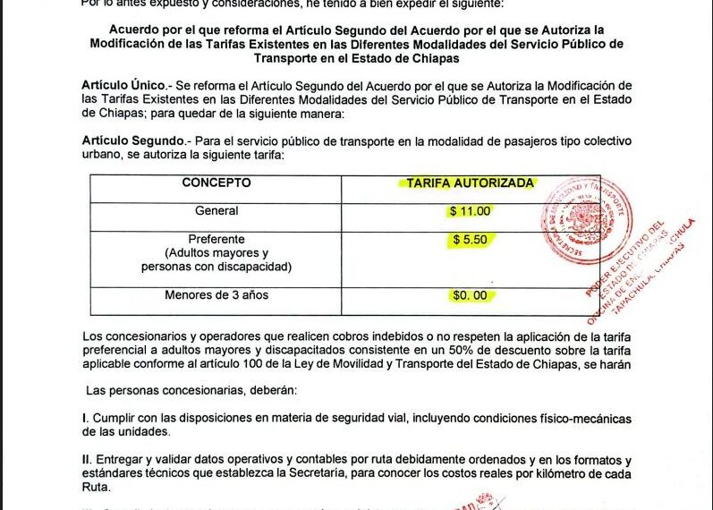 Oficial aumento de un peso a corrida de colectivos urbanos en Tapachula, usuarios piden mejor servicio
