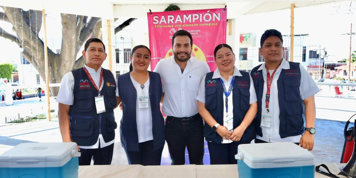 Arranca en Cacahoatán Campaña de Vacunación “Todos contra el Sarampión”