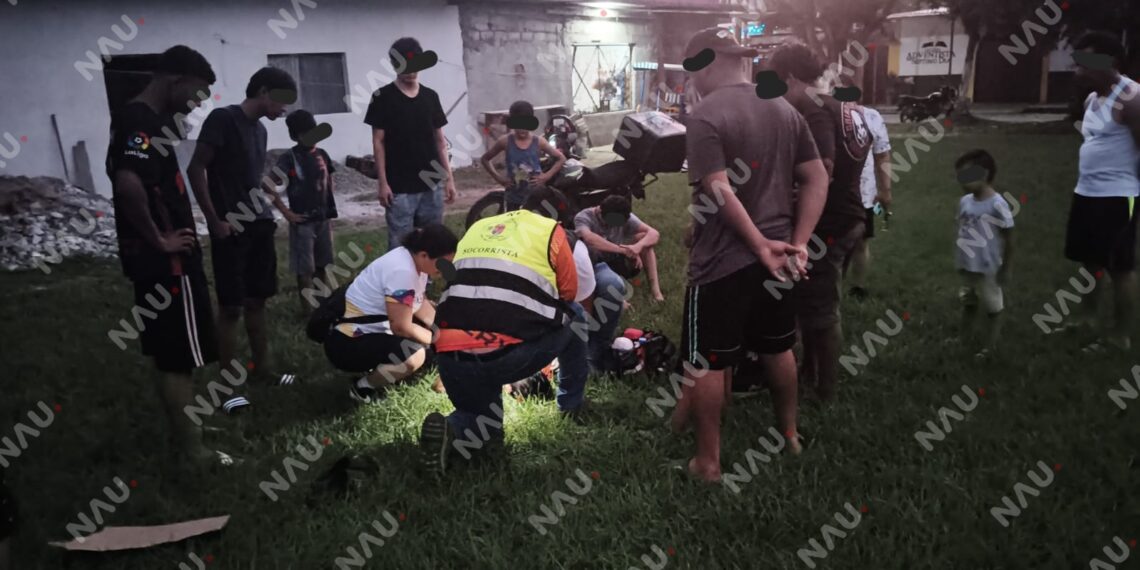 Menor resulta lesionado tras caer de un árbol en Tapachula; presentó convulsiones