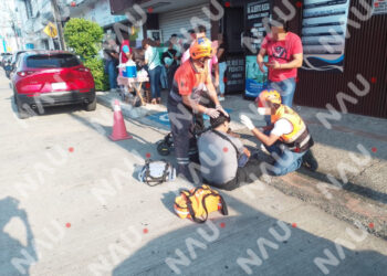 Accidente con monopatín eléctrico deja a joven lesionado en Tapachula